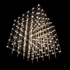 Подвесная люстра O-LUCE Cosmic Glass ячейка 15*15 см 1094011-6