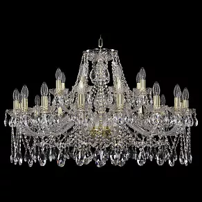 Подвесная люстра Bohemia Ivele Crystal 1413 1413/16+8/360/G