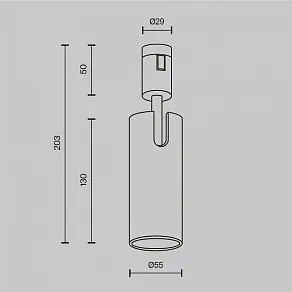 Светильник на штанге Maytoni Technical Focus Led TR144-1-12W4K-W-PT