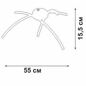 Потолочная люстра Vitaluce V2709 V2709-8/3PL