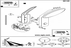 Светильник на штанге Eglo ПРОМО Cicerone 98128