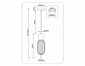 Подвесной светильник Ambrella Light LH LH53101