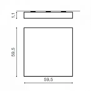 Накладной светильник Azzardo Panel 60 3000K AZ1272