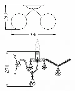 Бра Maytoni Contrast ARM220-02-R