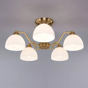 Люстра на штанге Eurosvet Carissa 30172/5 античная бронза