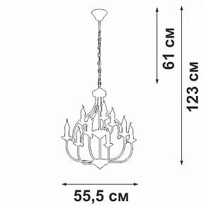 Подвесная люстра Vitaluce V1863 V1863-8/9