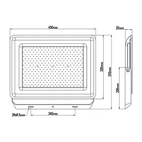 Настенно-потолочный прожектор Wolta  WFL-300W/06