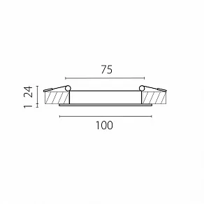 Встраиваемый светильник Lightstar Zocco 223072-XS
