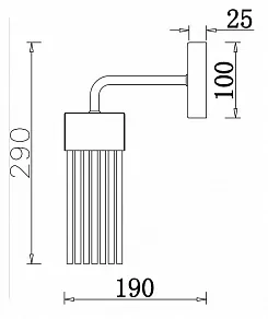 Бра Freya Esala FR5050WL-01BS