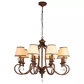 Подвесная люстра Arte Lamp Castello A6016LM-8BG