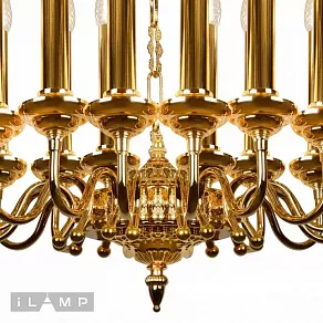 Подвесная люстра iLamp Louvre MD8551-15 GD