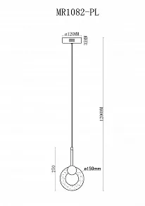 Подвесной светильник MyFar Lora MR1082-PL
