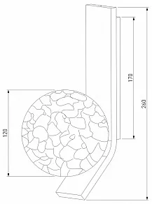 Бра Eurosvet Luxor 40019/1 белый