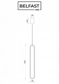 Подвесной светильник Belfast Nevis 86227-1W-60 BL