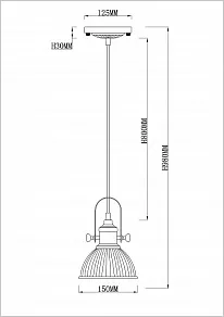 Подвесной светильник Rivoli Principale P1 AB Б0037719