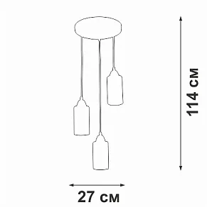 Подвесной светильник Vitaluce V3787 V3787-1/3S