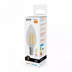 Лампа светодиодная Gauss Filament Elementary E14 12Вт 2700K 32112
