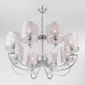 Подвесная люстра Eurosvet Licata 60099/8 серебро