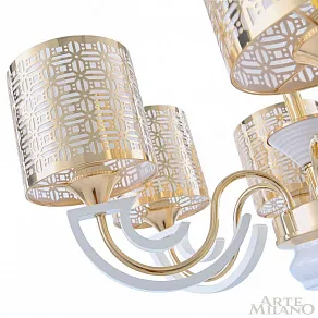 Подвесная люстра Arte Milano Florentia-8857 308857/8 Wh/Gd