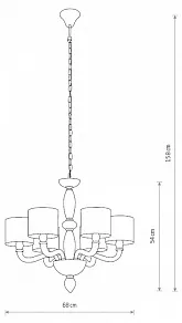 Подвесная люстра Nowodvorski Newport 8156