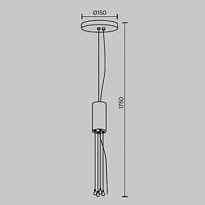 Подвес Maytoni Zon C032C-04-B-1