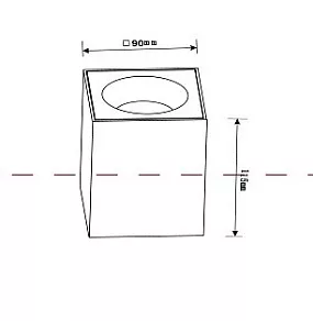 Накладной светильник Maytoni Sirius C030CL-01W