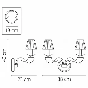 Бра Osgona Alveare 702624