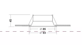 Встраиваемый светильник Maytoni Dot DL028-2-01B
