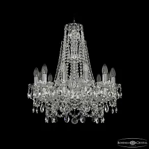Подвесная люстра Bohemia Ivele Crystal 1411 1411/12/195/XL-65 Ni