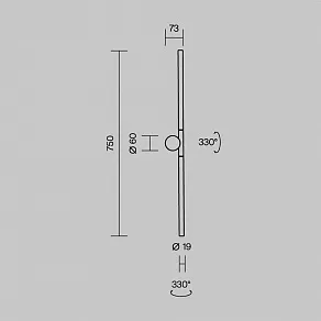 Бра Maytoni Rotera MOD432WL-L9B3K