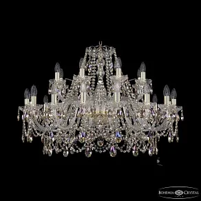 Подвесная люстра Bohemia Ivele Crystal 1411 1411/16+8/360 G R801