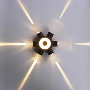 Накладной светильник Reluce  86973-9.2-007U LED2W+6*1W BK