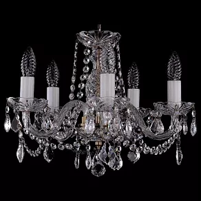 Подвесная люстра Bohemia Ivele Crystal 1402 1402/5/141/Pa/Leafs