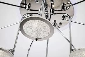 Потолочная люстра Eurosvet 80109 80109/12 хром/синий+фиолетовый