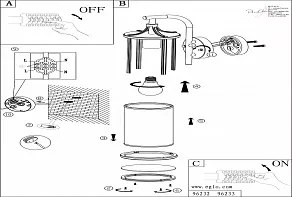 Светильник на штанге Eglo ПРОМО Apimare 96233