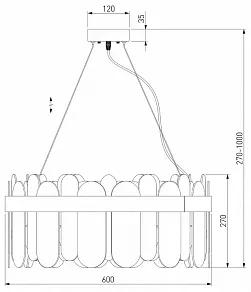 Подвесной светильник Bogate's Conte 1 333/8