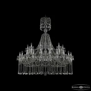 Подвесная люстра Bohemia Ivele Crystal 1413 1413/24+12/530/XL-160 Ni