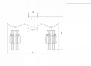 Потолочная люстра Eurosvet Sevilia 10119/5