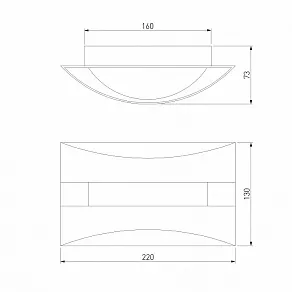 Накладной светильник Eurosvet Sanford 40144/1 LED кофе
