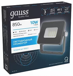 Настенно-потолочный прожектор Gauss Qplus 690511310