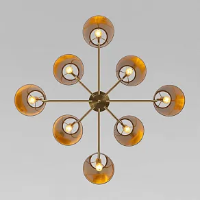 Люстра на штанге Eurosvet Topanga 60173/8 латунь