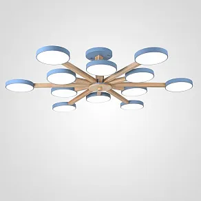 Люстра на штанге Imperiumloft TURNA Blue TURNA-B01