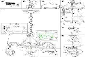 Подвесная люстра Eglo ПРОМО Imperial 82742