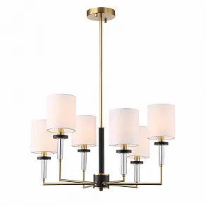 Люстра на штанге ST-Luce BLACK+BRASS SL1404.303.06