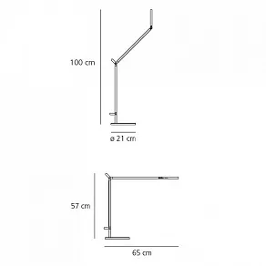 Настольная лампа офисная Artemide  1734010A