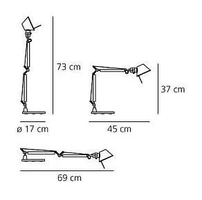 Настольная лампа офисная Artemide  A001300