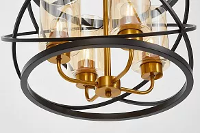 Подвесная люстра LUMINA DECO 8004 LDP 8004-4 BK+MD