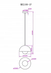 Подвесной светильник MyFar Dorothy MR2180-1P