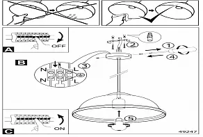 Подвесной светильник Eglo ПРОМО Truro 2 49247
