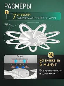 Потолочная люстра Natali Kovaltseva  LED LAMPS 81498
